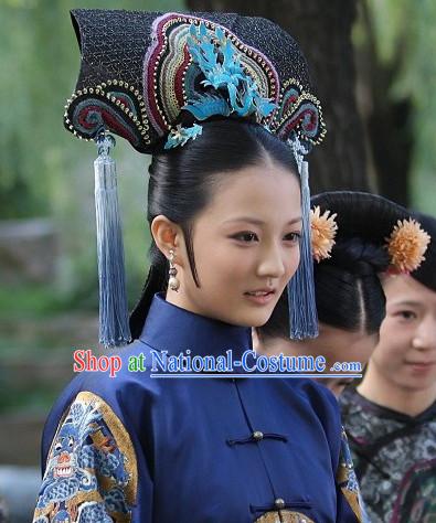 Chinese Qing Dynasty Manchu Hat Hair Accessories