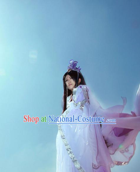 Asia Fashion Ancient China Culture Chinese White Hanfu Dress