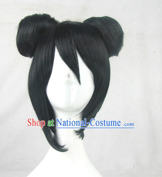 Asian Style Chinese Cosplay Traditional Wigs China Ancient Costume Wig