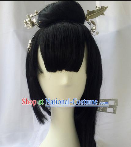 Asian Traditional Chinese Wigs Cosplay Wigs Ancient Costume Wigs Hair Pieces for Women