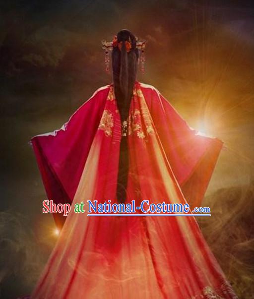 Chinese costumes wigs hair accessories hanfu traditional dress ancient costume