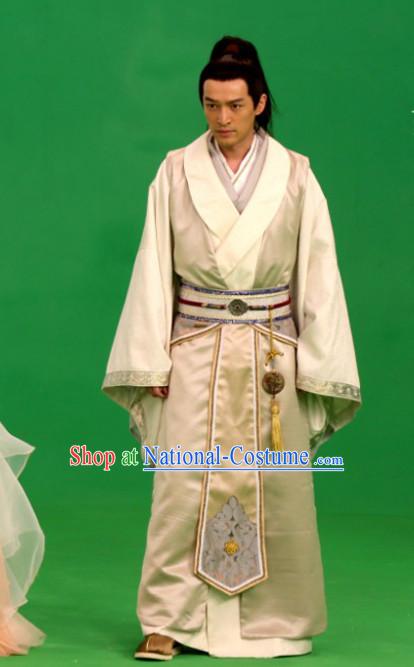 Asian Fashion Chinese Traditional Hanfu Dress Complete Set for Men