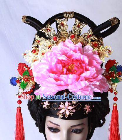 Chinese costumes wigs hair accessories hanfu traditional dress ancient costume