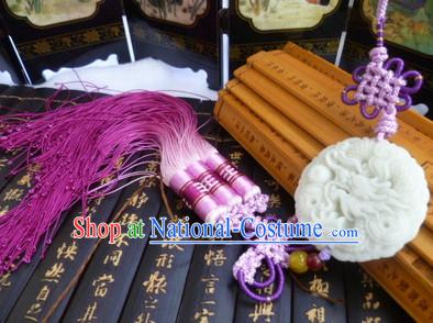 Chinese Traditional Costumes Jade Belt Accessory