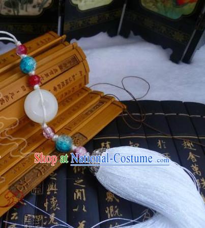 Chinese Traditional Costume Jade Belt Accessories