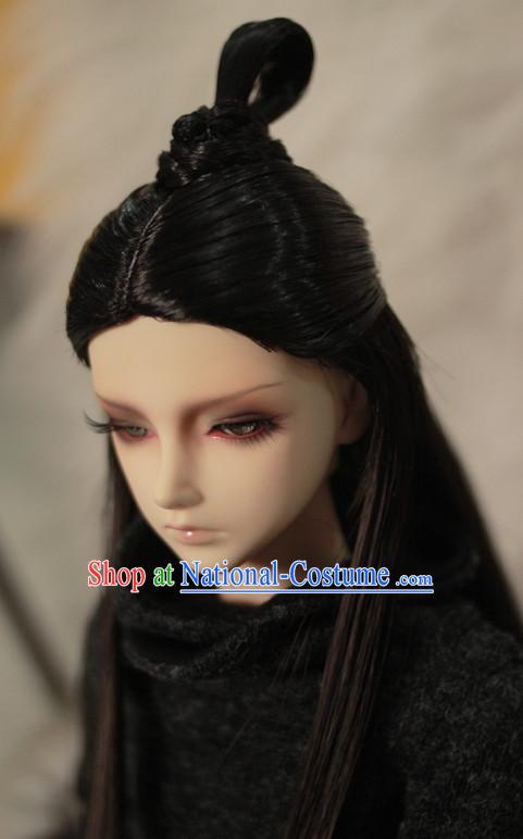 Chinese Traditional Black Long Wig