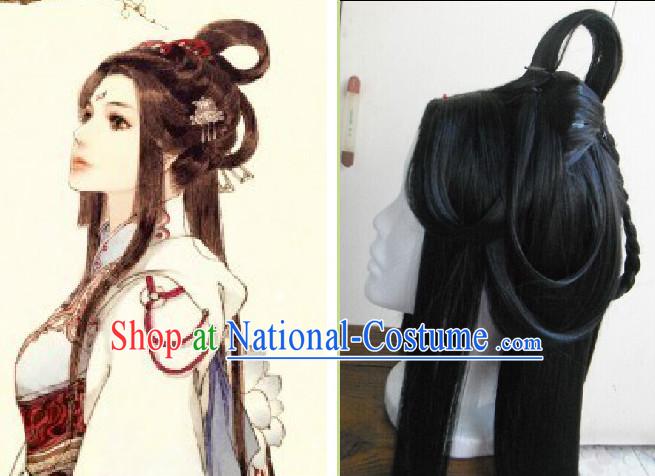 Chinese Ancient Costumes Long Wig