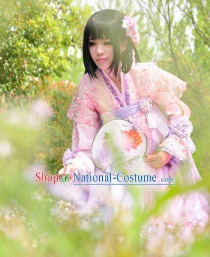 Chinese Traditional Fairy Costume and Hairpins Complete Set