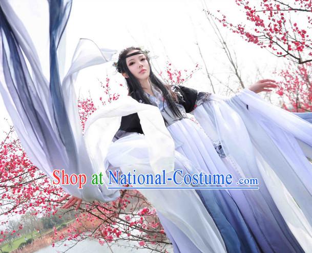 Chinese Classical Dancing Costume and Hairpins Complete Set