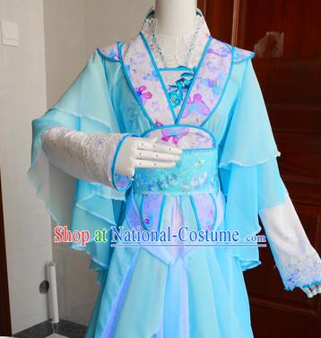 Chinese Traditional Swordswoman Costumes Complete Set