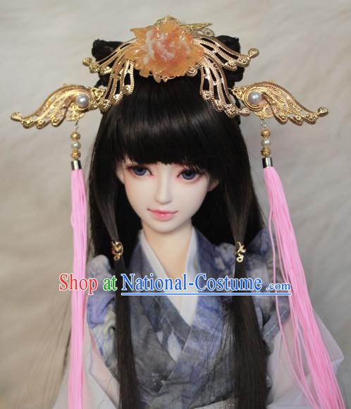 Traditional Chinese Empress Wigs and Hair Clips Accessories