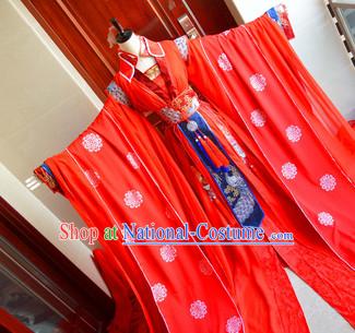 Chinese Traditinoal Empress Wedding Dresses Complete Set