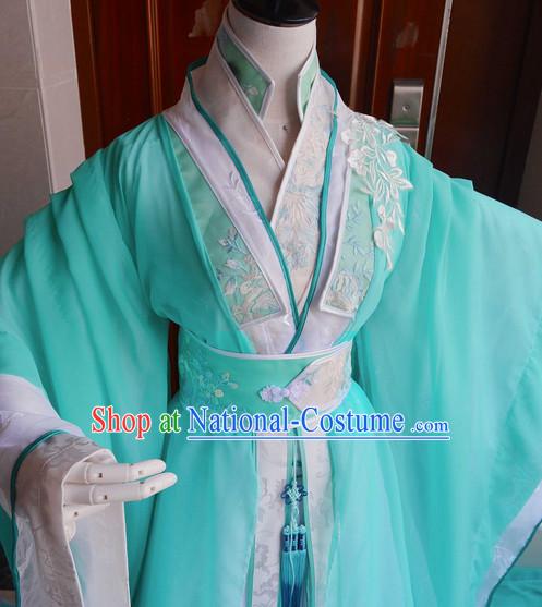 Chinese Traditinoal Princess Hanfu Dresses Complete Set