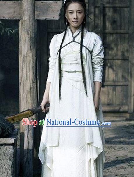 Chinese Classical Swordswoman Costumes Complete Set