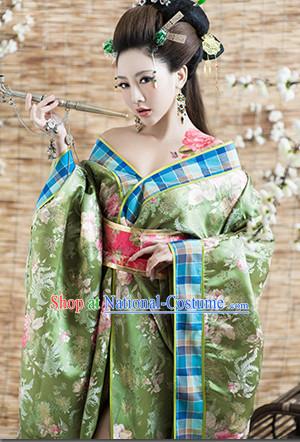 Chinese Ancient Royal Lady Clothing and Hair Jewelry Complete Set