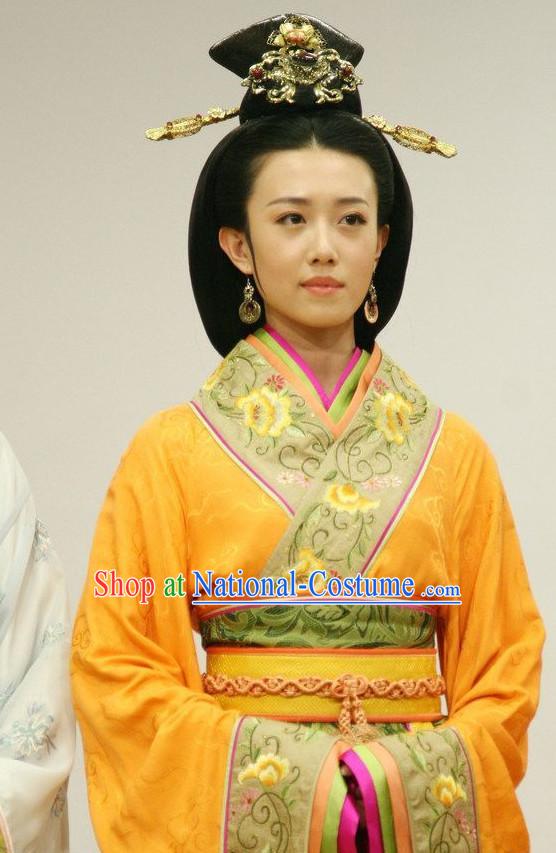 China Fashion Xi Shi Costumes and Hair Accessories Full Set