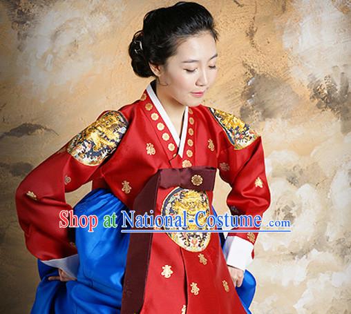 Korean Traditional Dress Dangui Hanbok Clothes Complete Set