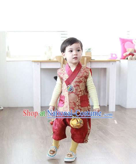 Korean Traditional Birthady Dress Hanbok Clothing for Boys