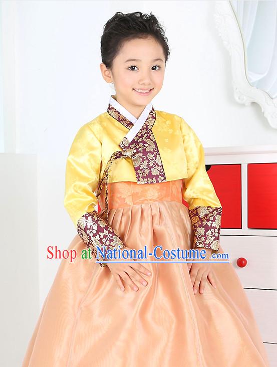 Korean Birthady Children Dress Hanbok Clothing for Girls