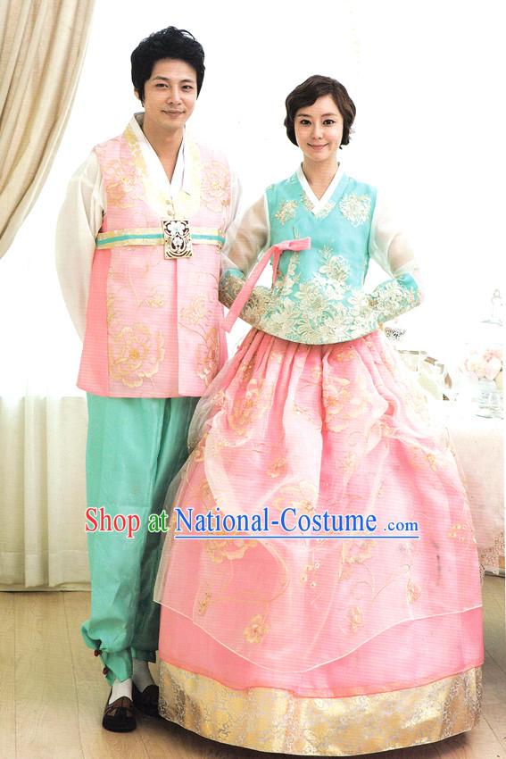 Korean Female and Male National Costumes Complete Sets