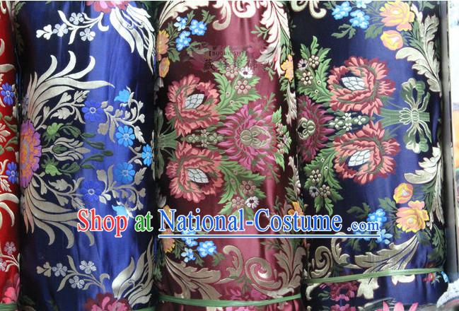 Asian Chinese Traditional Tibetan Brocade Dress Material