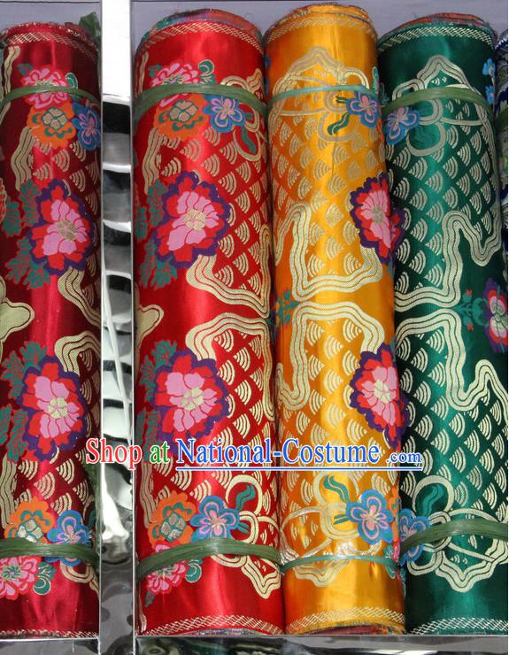 Tibetan Brocade Embroidered Fabric Sewing Material