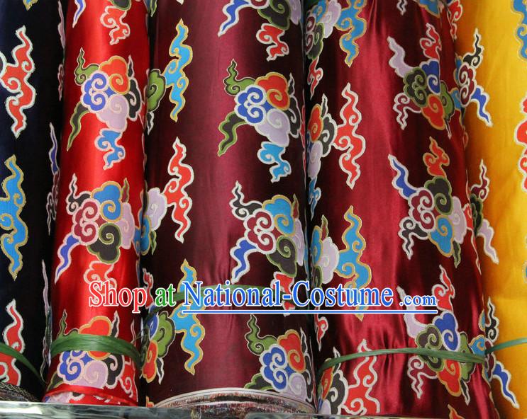 China Tibetan Brocade Embroidered Fabric Sewing Material