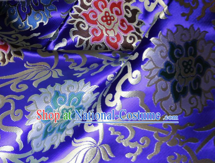 Asian Tibetan Brocade Embroidered Fabric Sewing Material