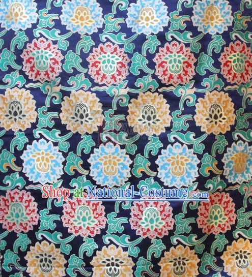 Asian Tibetan Brocade Embroidered Fabric Upholstery Material Dress Material