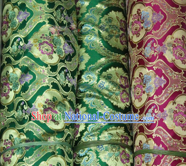 Chinese Traditional Brocade Upholstery Embroidered Fabric Dress Material