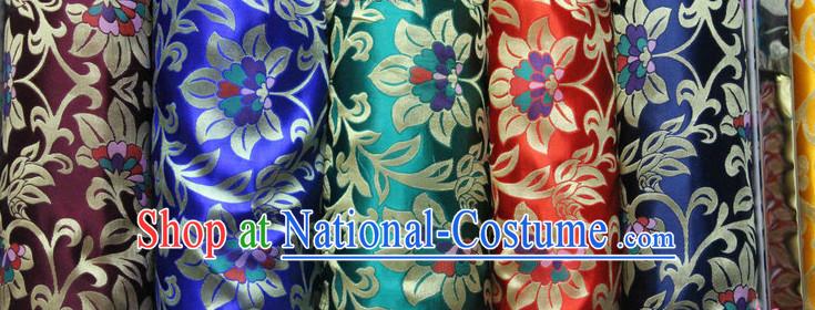 Chinese Traditional Brocade Embroidered Fabric Dress Material