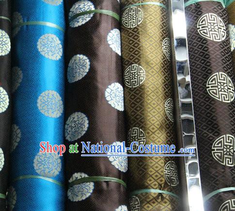 Chinese Traditional Silk Brocade Embroidered Fabric Dress Material