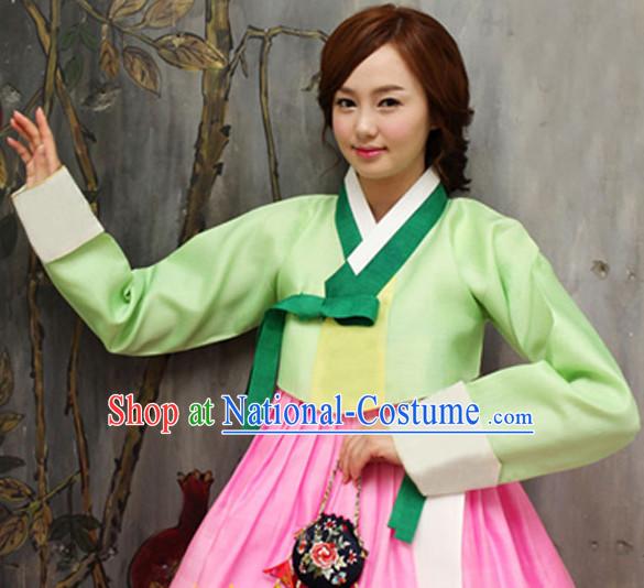 Korean Traditional Clothing Female Plus Size Dress Fashion Clothes Complete Set