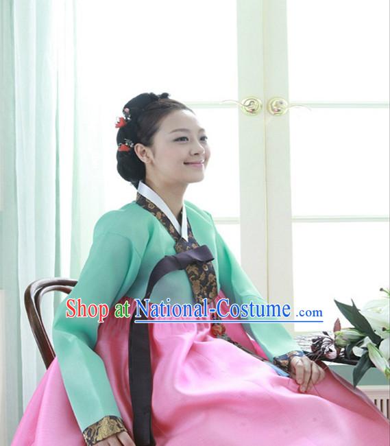 Korean Traditional Clothing Imperial Female Plus Size Dress Fashion Clothes Complete Set