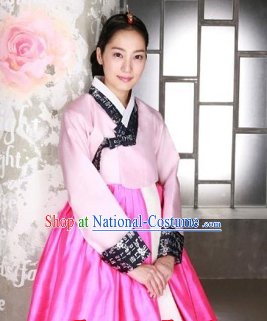 Korean Traditional Clothing Imperial Female Plus Size Dress Fashion Clothes Complete Set