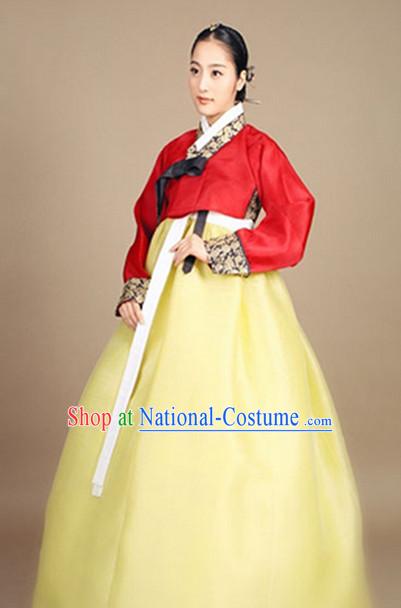 Korean Traditional Clothing Female Plus Size Dress Fashion Clothes Complete Set