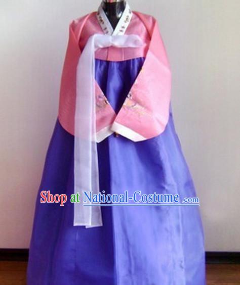 Korean Traditional Dress Female Plus Size Dress Fashion Clothes Complete Set