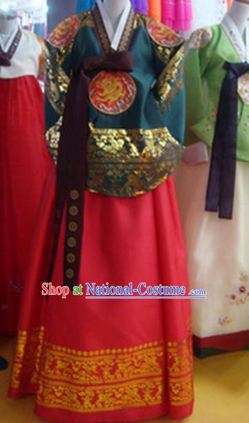 Korean Traditional Garment Imperial Costumes Female Plus Size Dress Fashion Clothes Complete Set