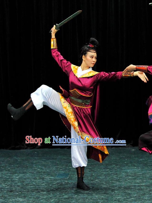 Chinese Classical Sword Dancing Costumes