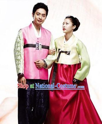 Korean Female and Male National Dress Costumes Traditional Costumes Traditional Clothing