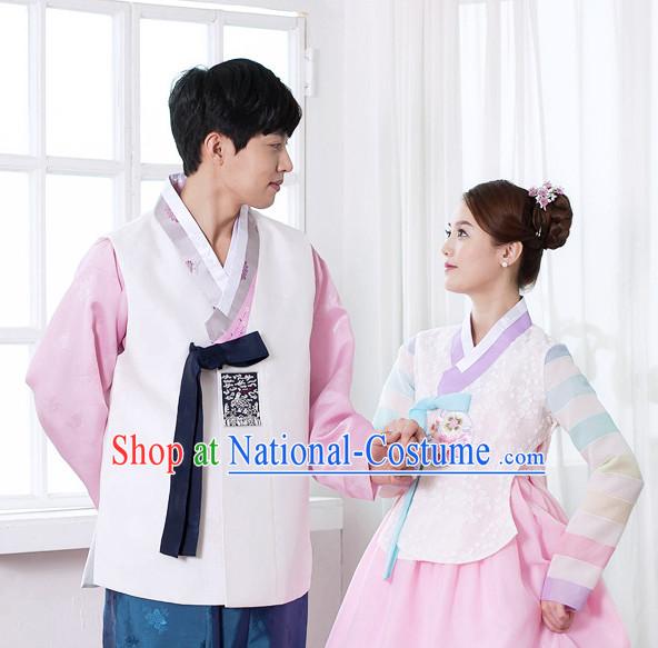 Korean Couple National Costumes Traditional Costumes Korean Fashion Style