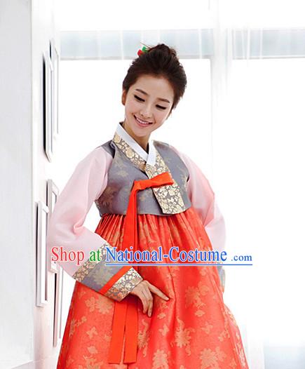 Korean Woman National Costumes Traditional Costumes Hanbok Dress online Shopping