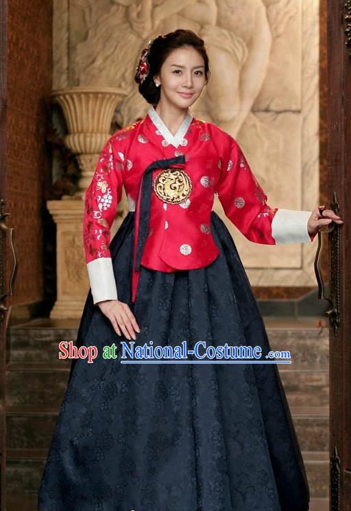 Korean Traditional Wedding Dress Complete Set for Women