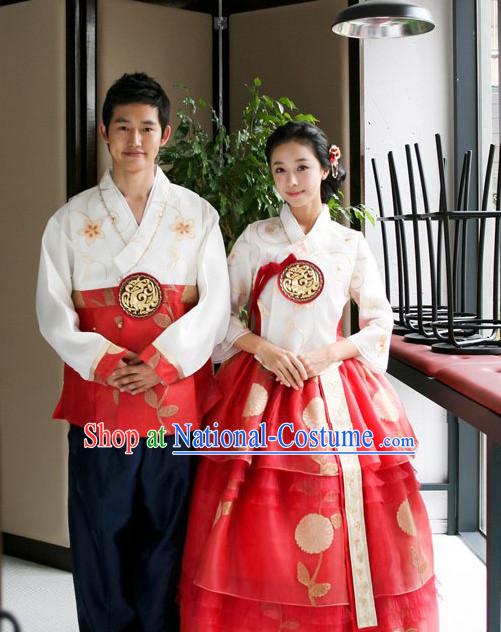 Korean Traditional Wedding Dresses 2 Sets