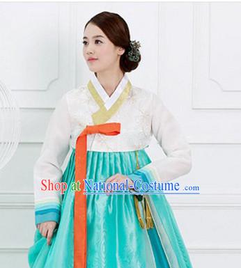 Traditional Korean Fashion Style Female Dress Complete Sets