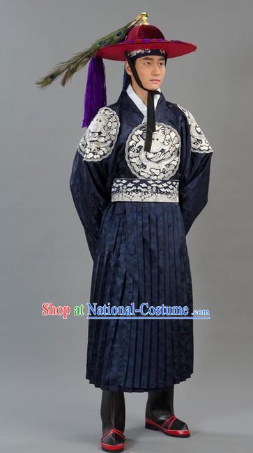 Traditional Korean Imperial Palace Guard Costumes for Men