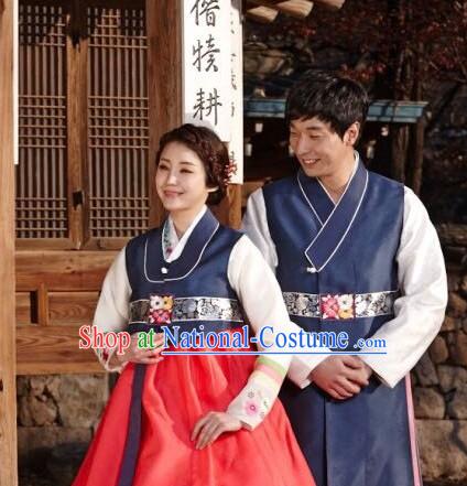 Korean Couple Traditional Dresses 2 Sets