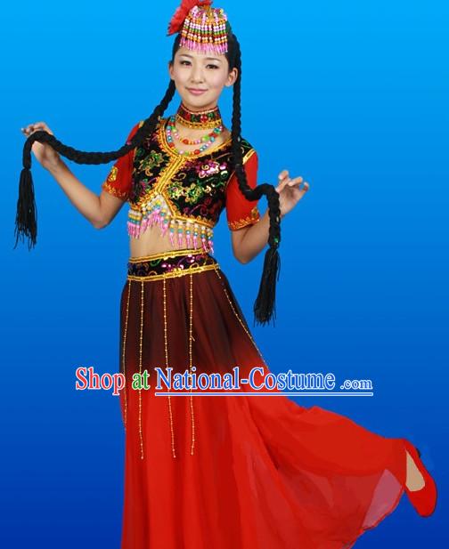 Chinese Costumes Female Ethnic Groups Outfits