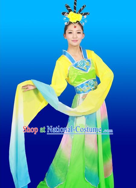 Chinese Stage Dance Costumes Female Ethnic Groups Outfits