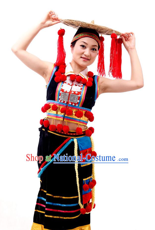 Chinese Costumes Ethnic Dance Costume Complete Set for Women